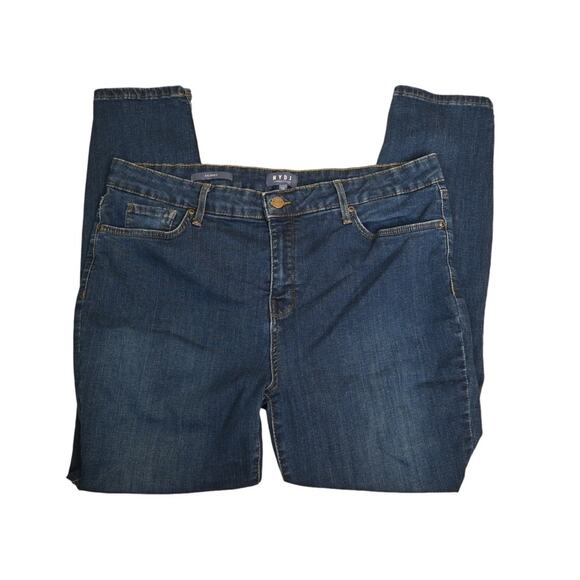 NYDJ Womens 14 Dark Wash Skinny Ankle Jeans Lift X Tuck Technology - Picture 4 of 12